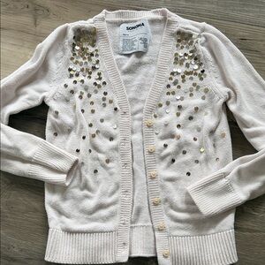 Sonoma Cream Sequin kids Sweater